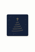 Gold Line Christmas Tree Coaster