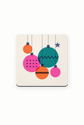 Retro Riso Baubles Coaster