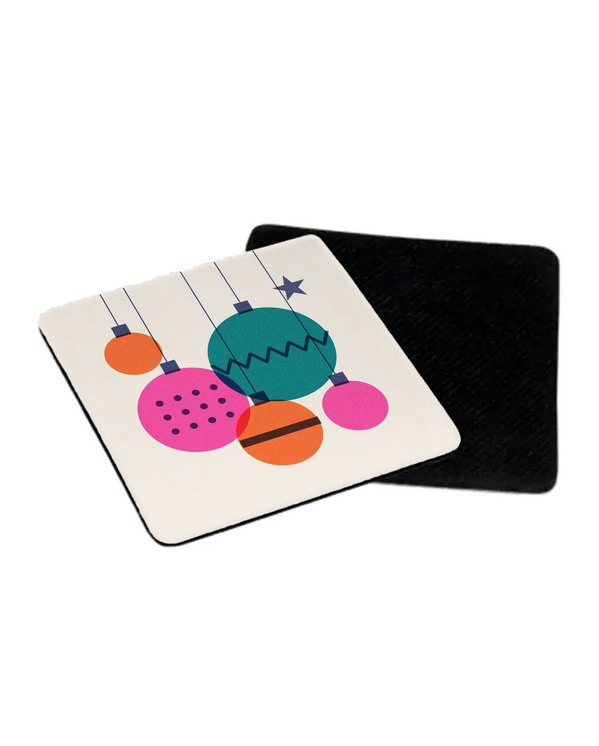 Retro Riso Baubles Coaster
