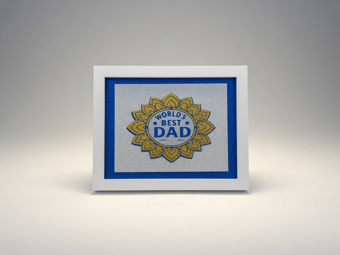 World's Best Dad card, handmade UK gift