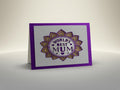 World's Best Mum card, handmade UK gift