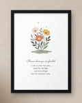 Bloom Where You Are Planted Framed Print