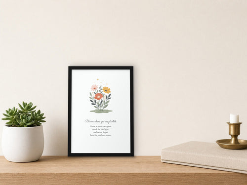 Bloom Where You Are Planted Framed Print
