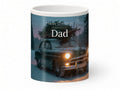 Happy Christmas Dad Mug – Bringing Home the Tree – front view