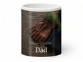 Happy Christmas Dad Mug – Leather Gloves – front view
