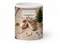 Happy Christmas Daughter Mug – Ballet & Pearls – front view