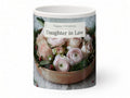 Happy Christmas Daughter in Law Mug – Winter Roses – front view