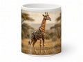 Clockwork giraffe mug, handmade UK gift