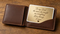 Personalised keepsake wallet card, handmade UK gift
