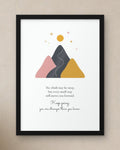 Keep Going Framed Print