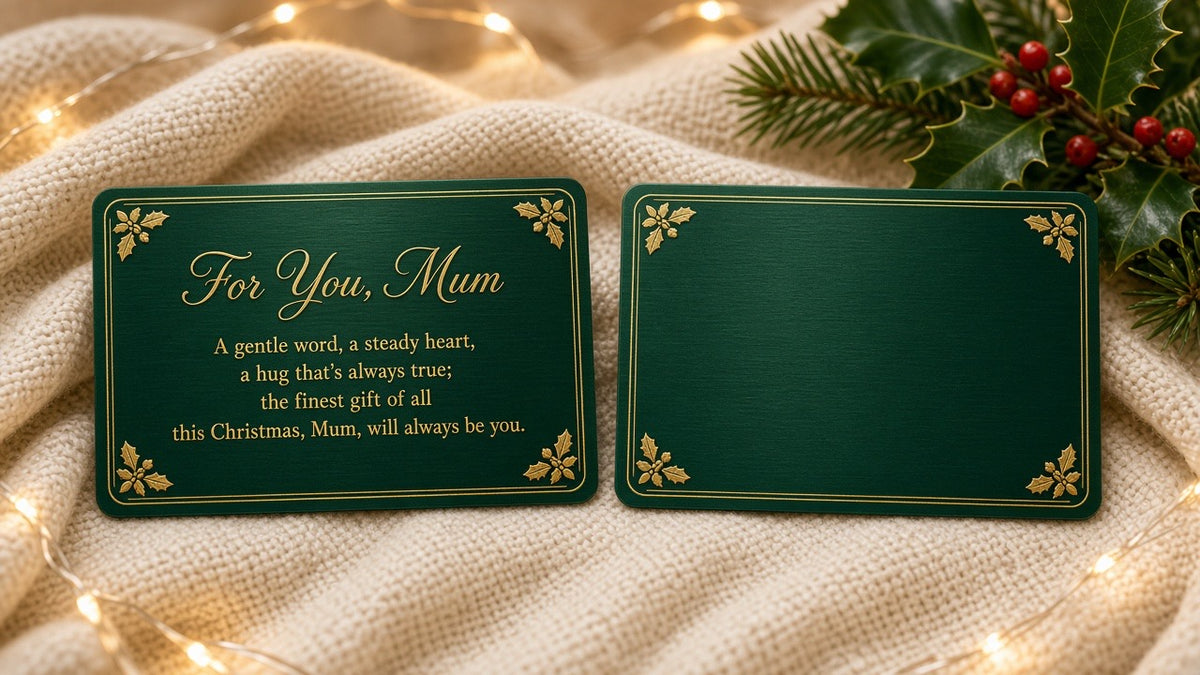For You Mum Christmas Wallet Card – Green