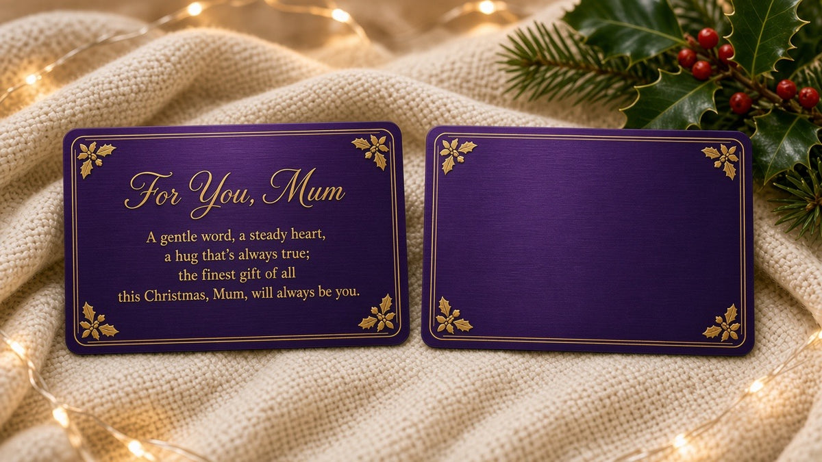 For You Mum Christmas Wallet Card – Purple