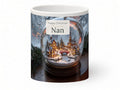 Happy Christmas Nan Mug – Snow Globe Village – front view