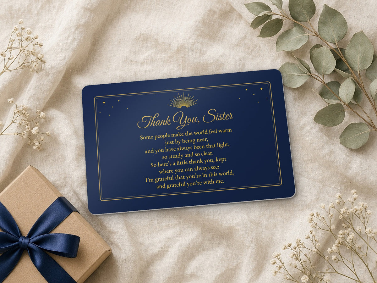 Thank You, Sister Metal Wallet Card