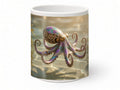 Clockwork octopus mug, handmade UK gift