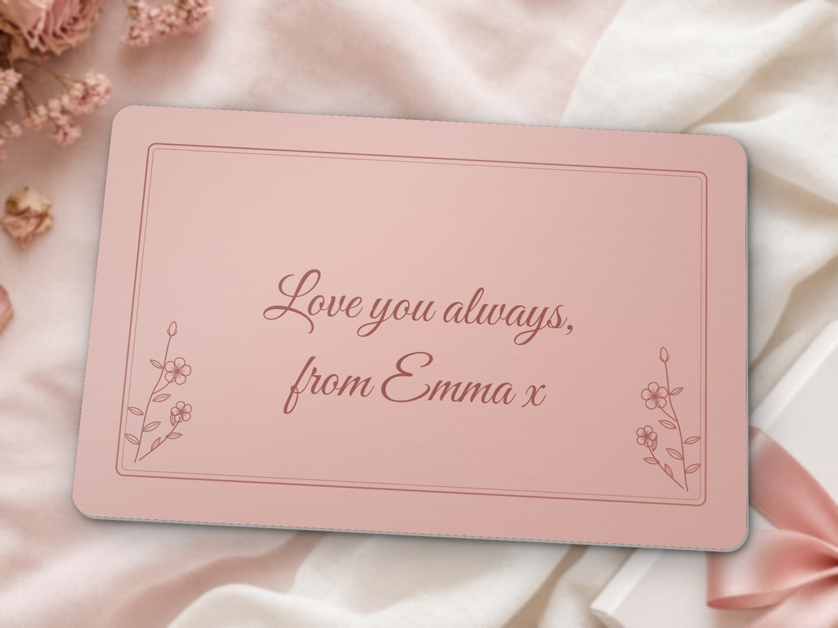 To My Sister Metal Wallet Card