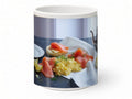 Smoked salmon breakfast mug, handmade UK gift
