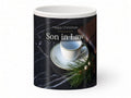Happy Christmas Son in Law Mug – Espresso & Pine – front view