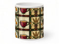 Stained glass breakfast mug, handmade UK gift