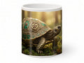 Clockwork tortoise mug, handmade UK gift